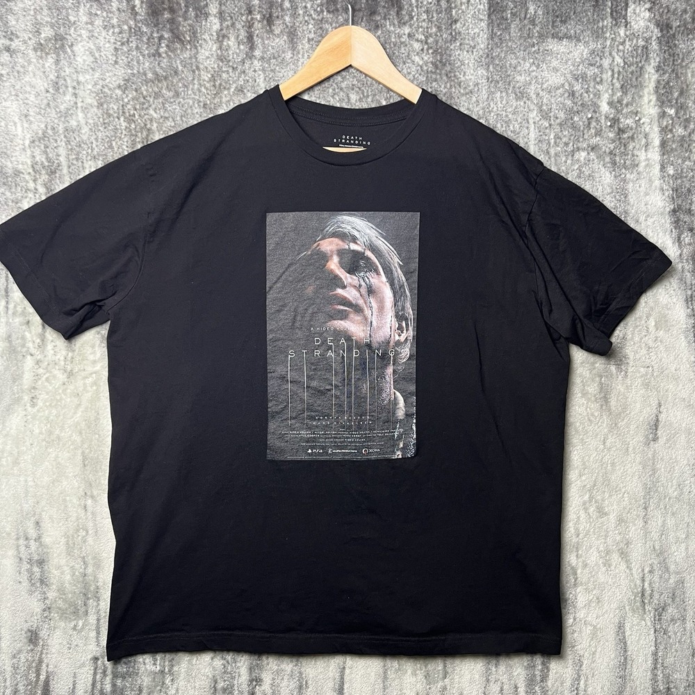 Official Sony Death Stranding Cliff Mads Mikkelsen T Shirt Size 2XL Hideo Kojima